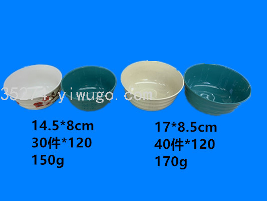Melamine Stock Melamine Bowl Rice Bowl Soup Bowl Noodle Bowl Square Bowl a Large Number of Spot Goods in Yiwu