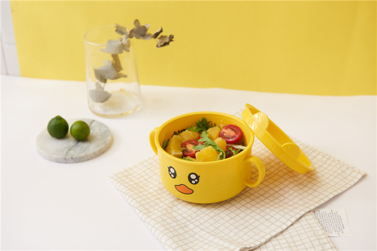 Children's Dinner Plate Kindergarten Grid Small Yellow Duck Tableware Cartoon Gift Tableware Household Creative Baby Solid Food Bowl Children's Dinner Plate Kindergarten Grid Small Yellow Duck Tableware Cartoon Gift Tableware Household Creative Baby Solid Food Bowl