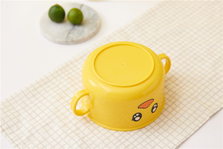 Children's Dinner Plate Kindergarten Grid Small Yellow Duck Tableware Cartoon Gift Tableware Household Creative Baby Solid Food Bowl Children's Dinner Plate Kindergarten Grid Small Yellow Duck Tableware Cartoon Gift Tableware Household Creative Baby Solid Food Bowl