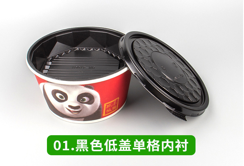 Factory Wholesale Disposable Kraft Paper Fast Food Take out Take Away Lunch Box Soup Bowl Food Grade Paper round