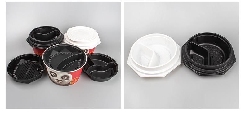 Factory Wholesale Disposable Kraft Paper Fast Food Take out Take Away Lunch Box Soup Bowl Food Grade Paper round