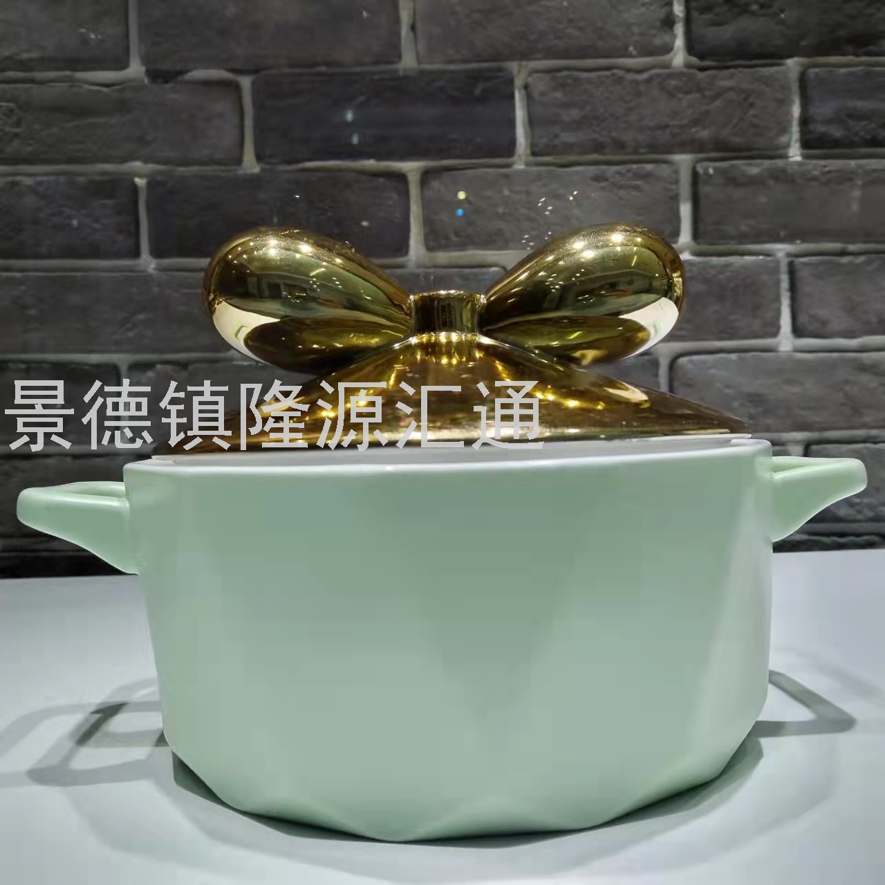 Jingdezhen Ceramic Soup Pot Set Dual-Sided Stockpot Noodle Cup Freshness Bowl Storage Tank Casserole Electric Soup Pot
