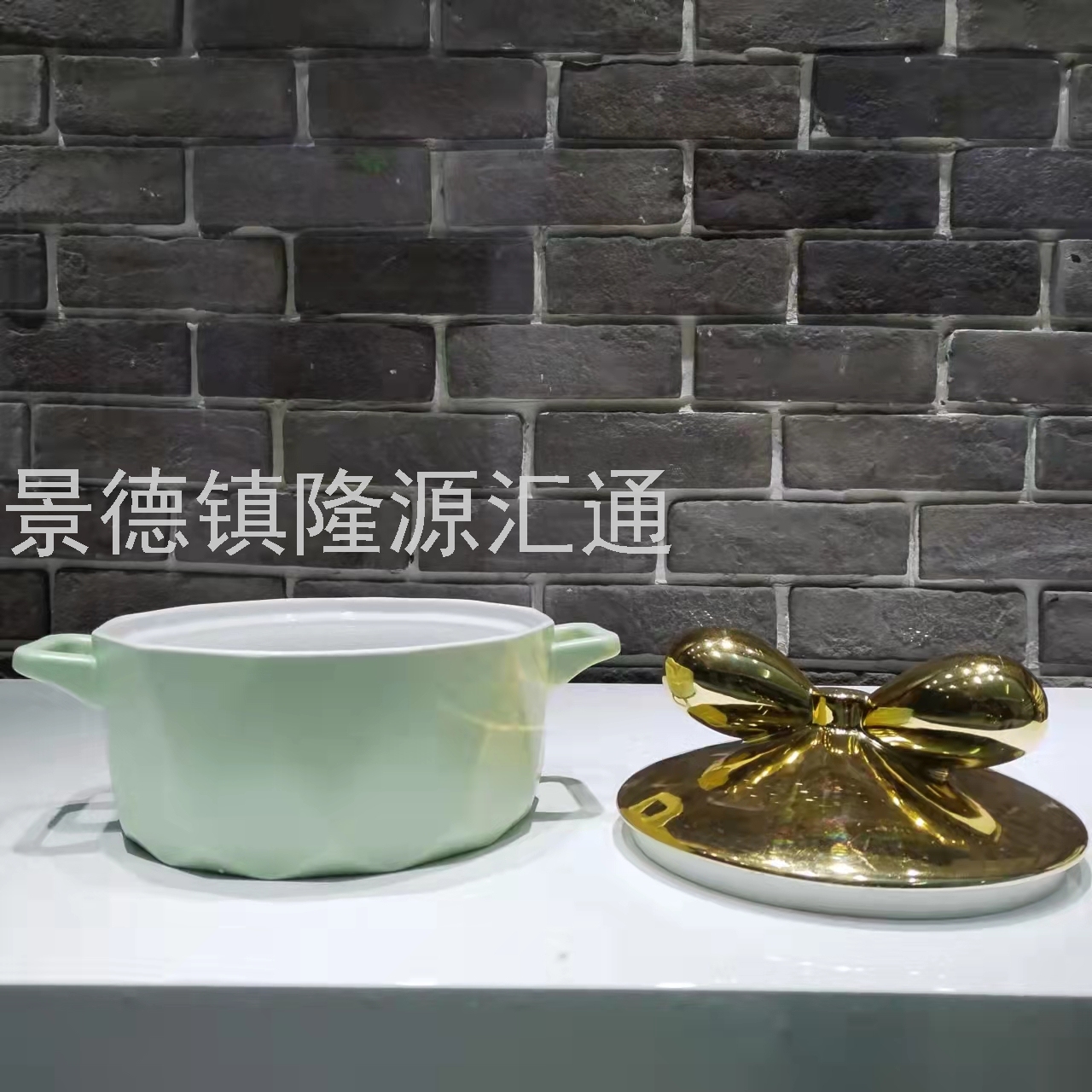 Jingdezhen Ceramic Soup Pot Set Dual-Sided Stockpot Noodle Cup Freshness Bowl Storage Tank Casserole Electric Soup Pot