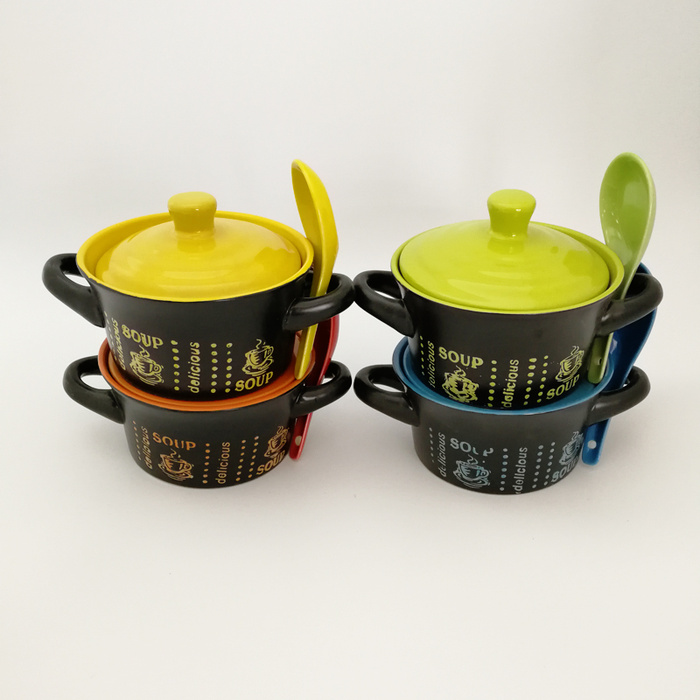 WEIJIA boxed ears black in color hand-painted ceramic bowl small bowl, bowl WEIJIA boxed ears black in color hand-painted ceramic bowl small bowl, bowl