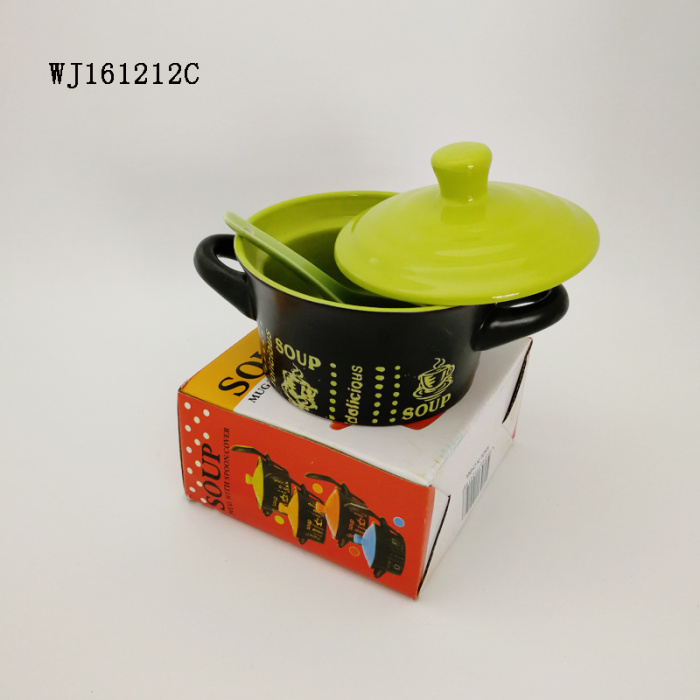 WEIJIA boxed ears black in color hand-painted ceramic bowl small bowl, bowl WEIJIA boxed ears black in color hand-painted ceramic bowl small bowl, bowl