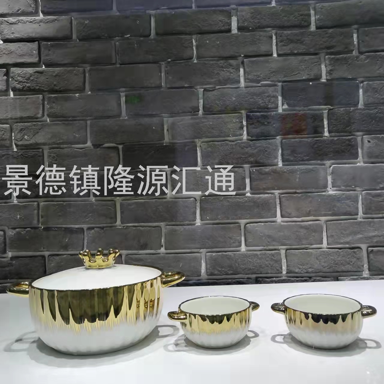Jingdezhen Ceramic Soup Pot Dual-Sided Stockpot Noodle Cup Freshness Bowl Storage Pot Casserole Electric Soup Pot