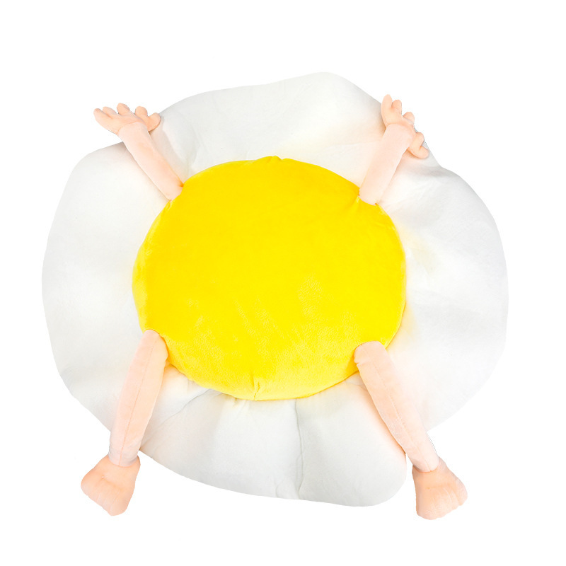 Tang Yi Automotive Headrest Car Neck Pillow Neck Pillow Cartoon Poached Egg Bolster Lumbar Support Pillow Car Cervical Pillow