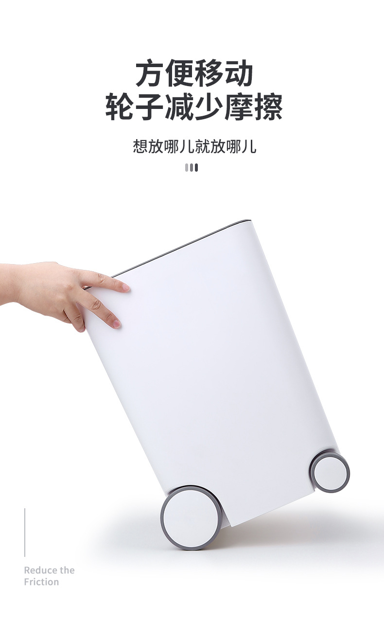 Sorting Trash Bin Toilet Tube Box Bathroom Wastebasket Household Kitchen Large Living Room Simple Creative with Lid