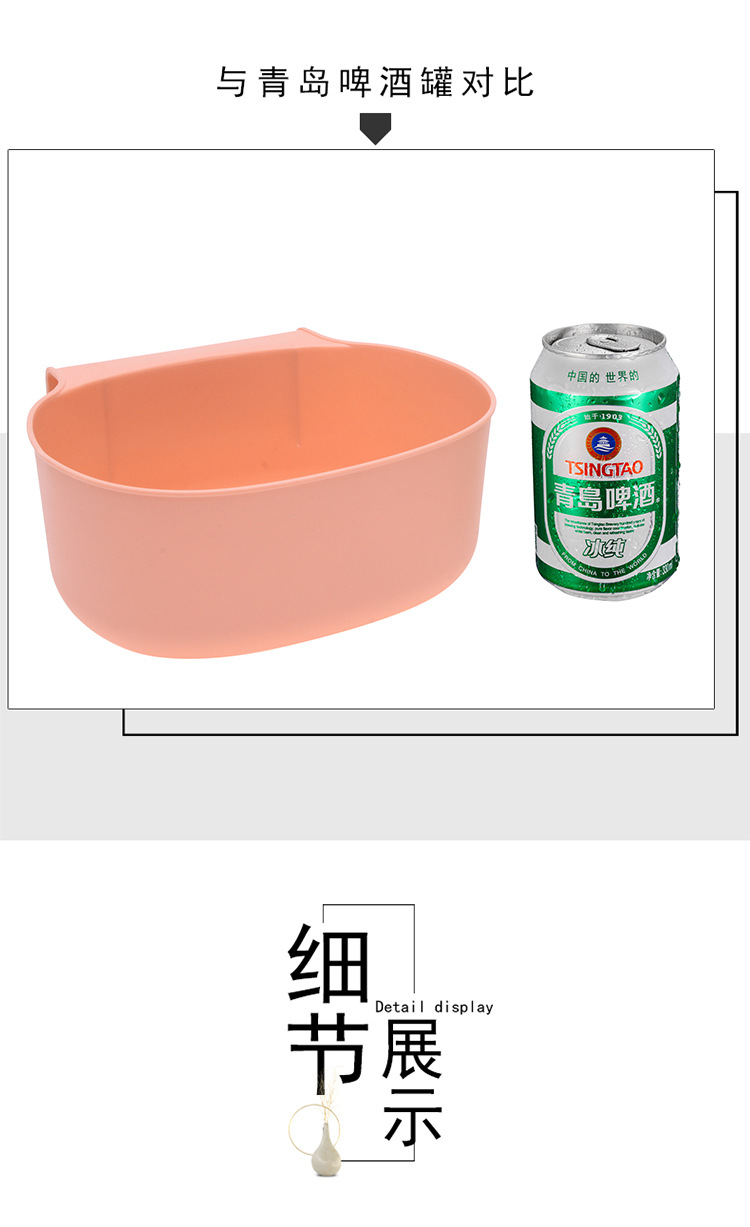 Large Kitchen Trash Can Cabinet Door Hanging without Lid Household Plastic Bucket Toilet Storage Can Dust Basket