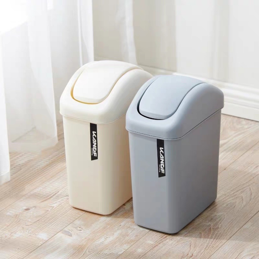 European-style new creative fashion shaker lid living room rectangular household lid garbage can thickened toilet northern Europe