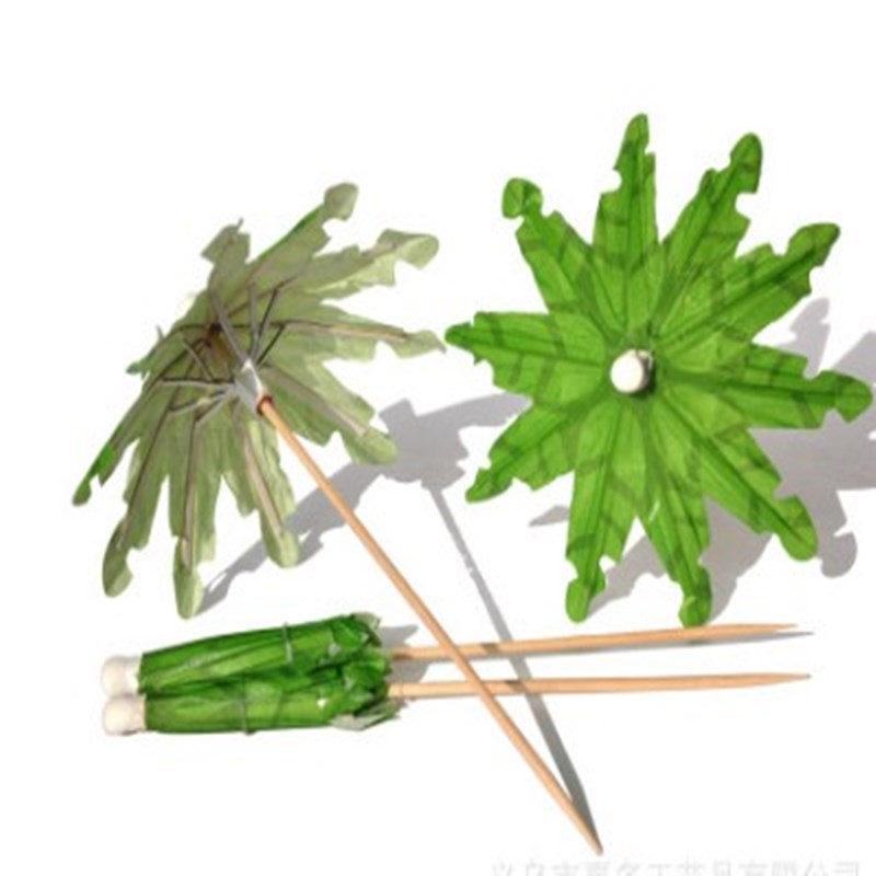Small Umbrella Toothpick Flower Paper Umbrella Fruit Plate Beverage Decoration Wine Label Fruit Toothpick Party Layout