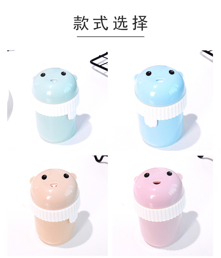 Cartoon Toothpick Box Creative European Bear Toothpick Tin Simple Living Room Home Portable round Toothpick Holder