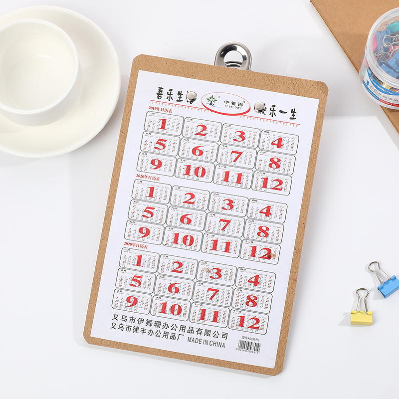 Thick A4 Wooden Board Clip Thick Writing Notes Menu A5 Clip Student Drawing Board Office Writing Clip Hanging Wholesale