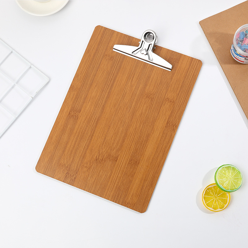 Thick A4 Wooden Board Clip Thick Writing Notes Menu A5 Clip Student Drawing Board Office Writing Clip Hanging Wholesale