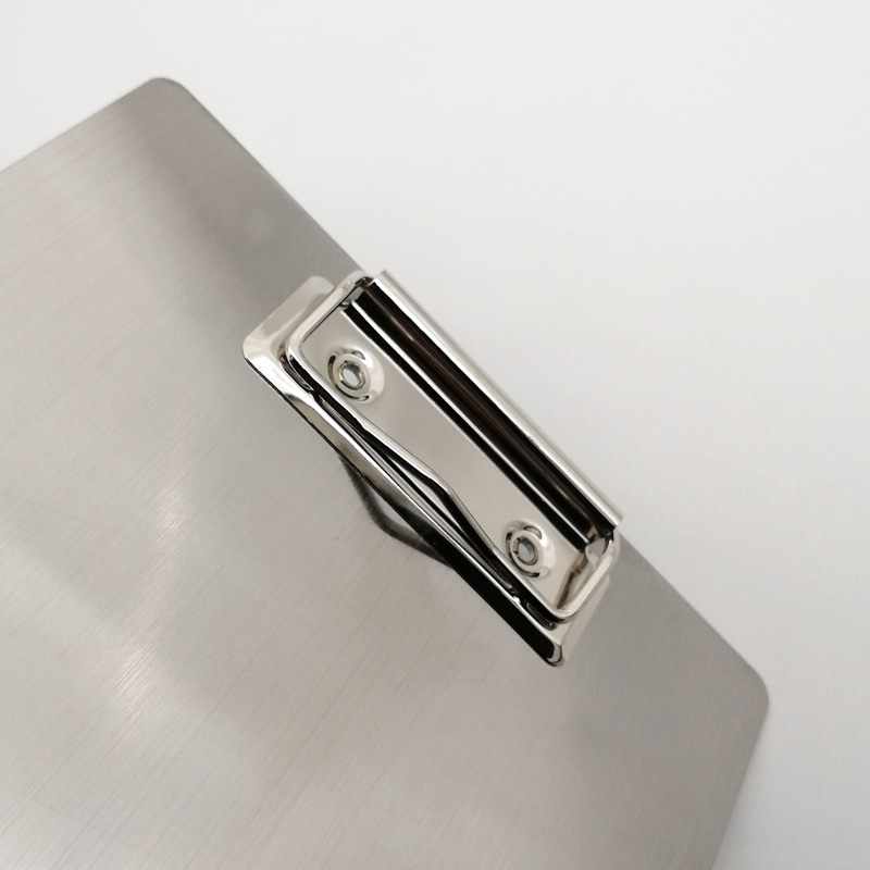 Spot Stainless Steel Writing Board Metal Menu Holder Simple Business Folder Metal Pad Folder Wholesale