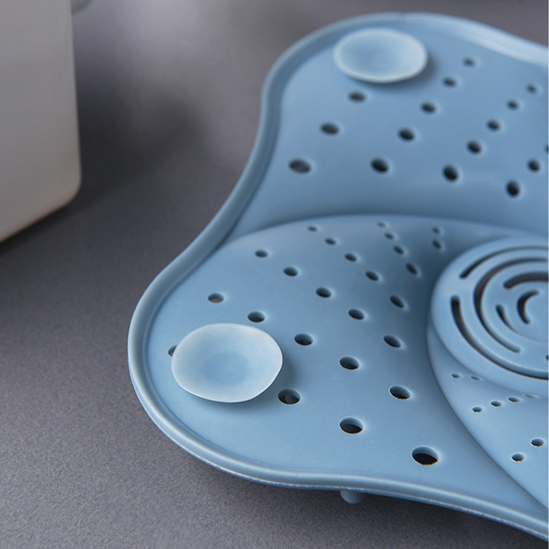 Sewer anti - blocking floor drain strainer kitchen sink silicone bathroom drain outlet dovetail anti -