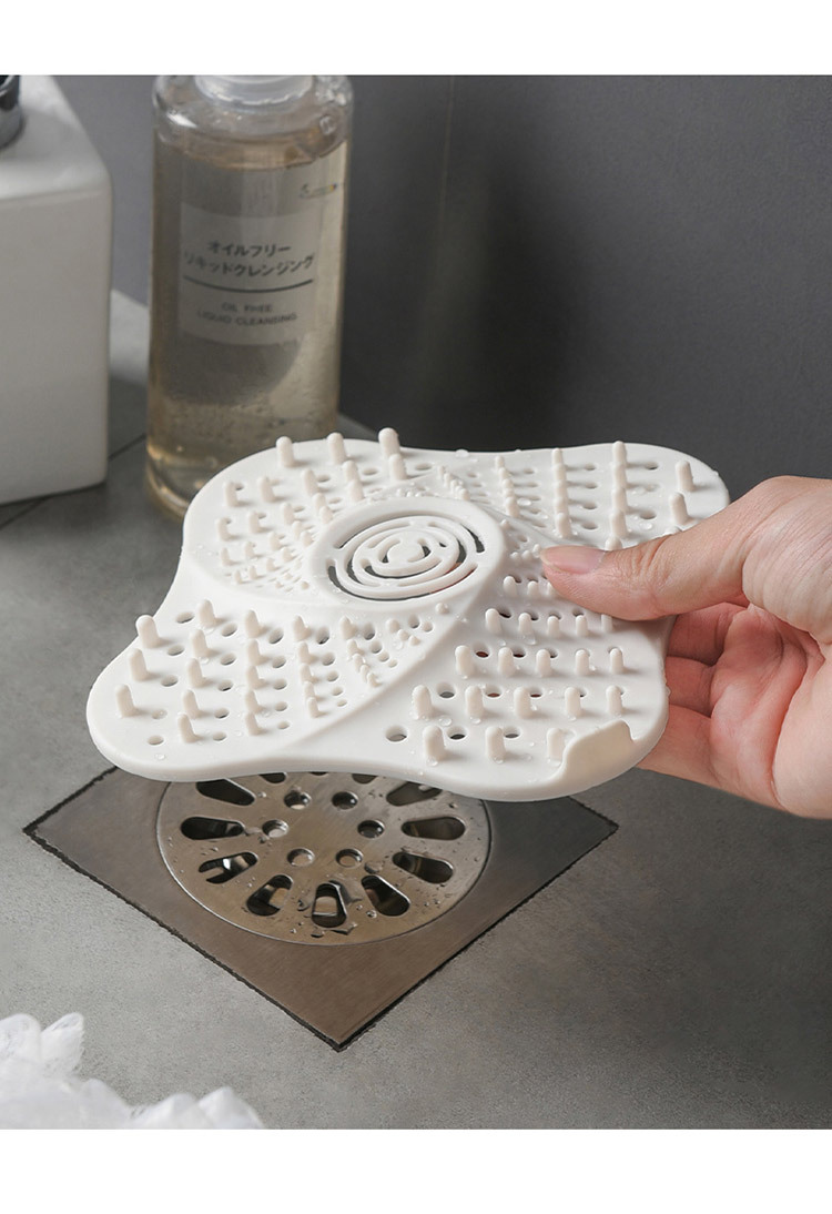 Sewer anti - blocking floor drain strainer kitchen sink silicone bathroom drain outlet dovetail anti -