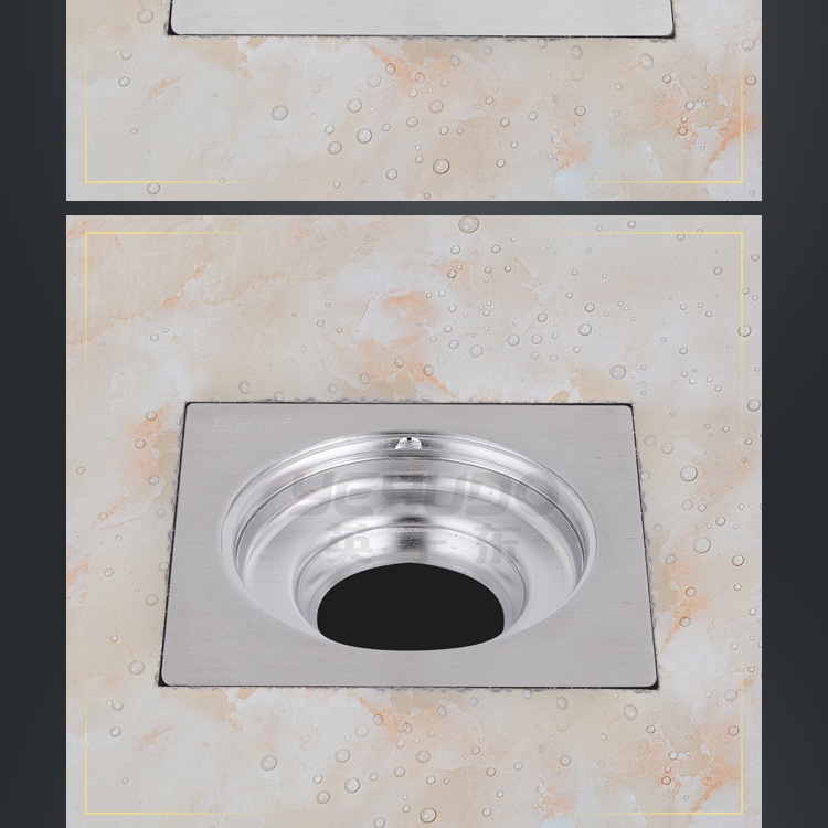 Stainless Steel Floor Drain 1010 SelfSealing Washing Machine DualPurpose Floor Drain Hotel Engineering Floor Drain