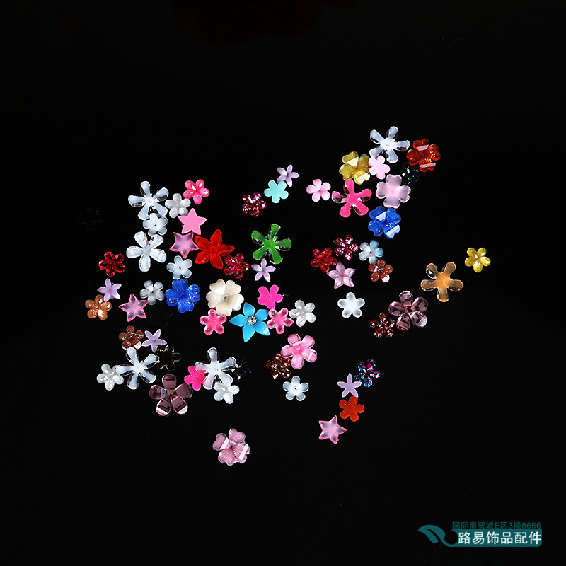 Nail polish resin decorative Nail polish plate Korean bride rhinestone insert diamond accessories