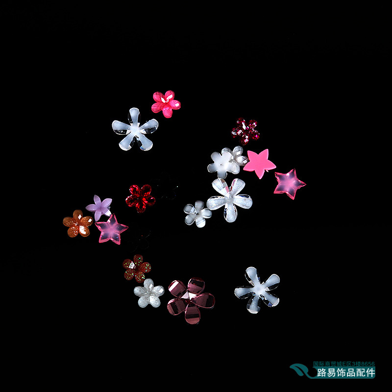 Nail polish resin decorative Nail polish plate Korean bride rhinestone insert diamond accessories