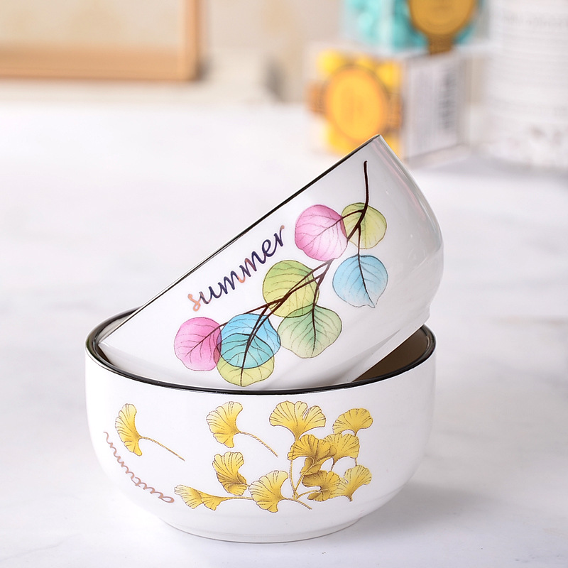 Bowl Cup Plate Nordic Ceramic Tableware Suit 9-Piece Set Festival Gift Bowl Set Gift Box Packaging Gift Customization