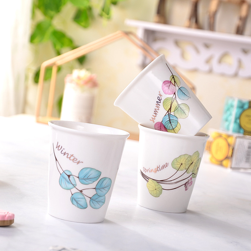 Bowl Cup Plate Nordic Ceramic Tableware Suit 9-Piece Set Festival Gift Bowl Set Gift Box Packaging Gift Customization