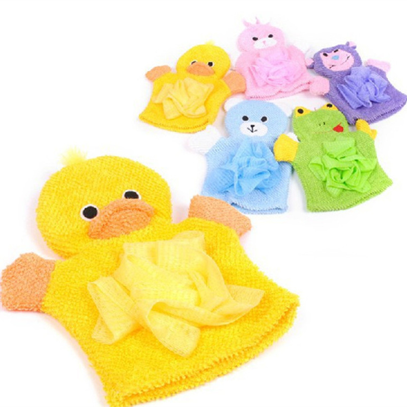Children&#039;s Bath Towel Korean Cartoon Baby Bath Ball Dual-Use Bath Gloves Bath Sponge Miracle Baby Sponge Foaming Net