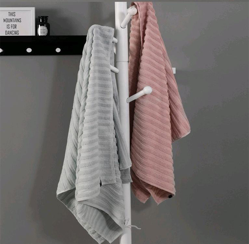 [Three-Piece Set] Bath Towel Towel Set Super Soft Absorbent No Lint Elegant Family High-End Gift Box