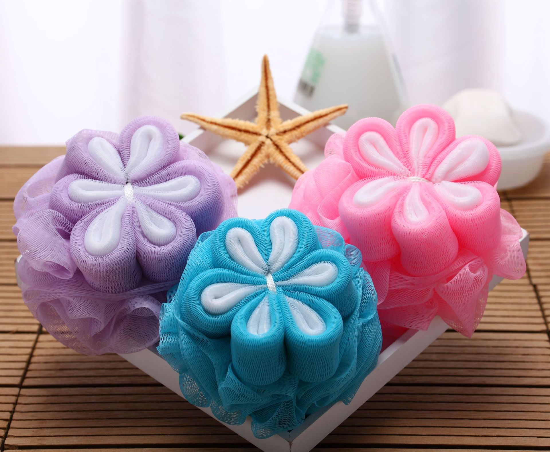 A2593 Flower bath ball Children&#039;s cleaning bath flower bath bath flower bath towel bubble bath products