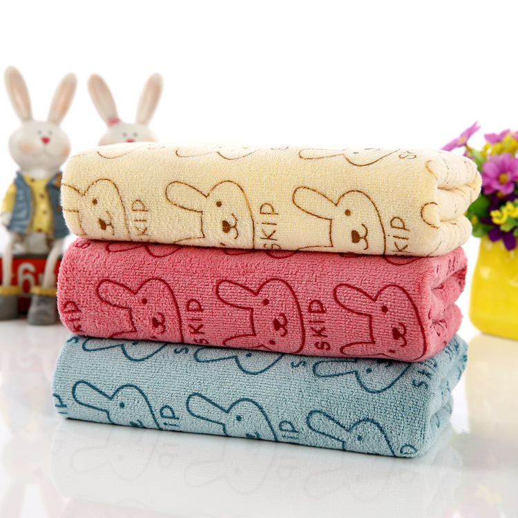 Early Morning Microfiber Dry Hair Bath Towel Printed Thickening Cartoon Soft Children Adult Super Absorbent Polyester Fiber