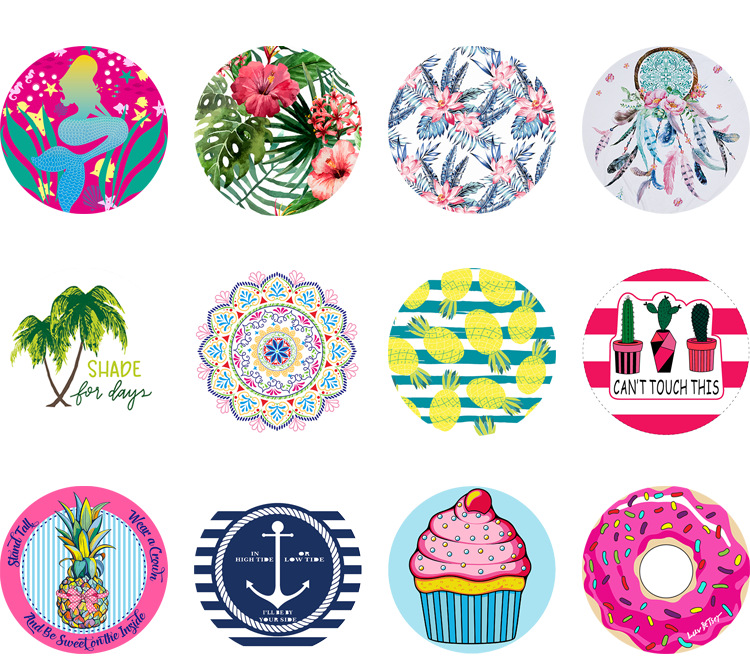 Active Beach Towel Spot Active Custom Tassled Beach Towel Microfiber round Bath Towel Beach Bath Towel Manufacturer