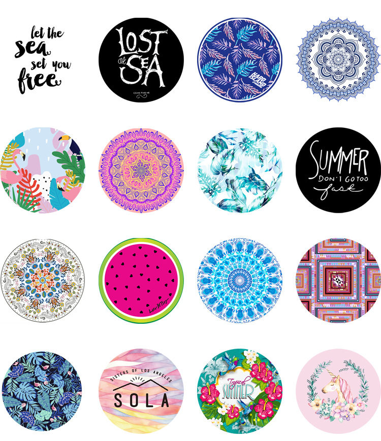 Active Beach Towel Spot Active Custom Tassled Beach Towel Microfiber round Bath Towel Beach Bath Towel Manufacturer