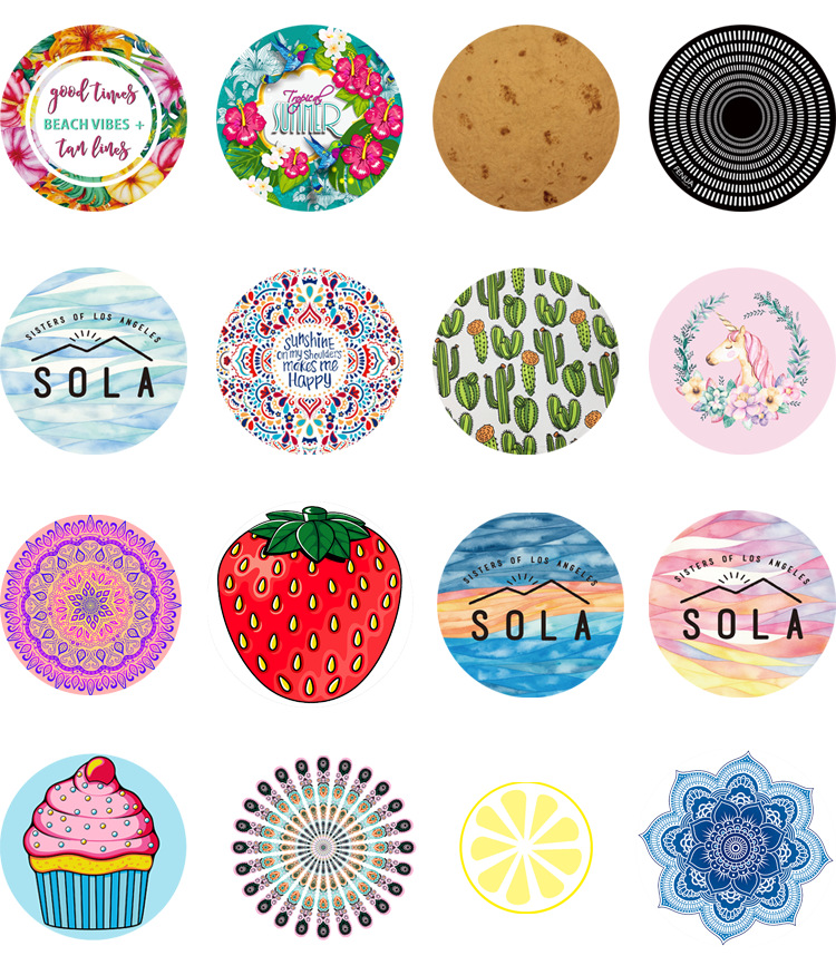 Active Beach Towel Spot Active Custom Tassled Beach Towel Microfiber round Bath Towel Beach Bath Towel Manufacturer