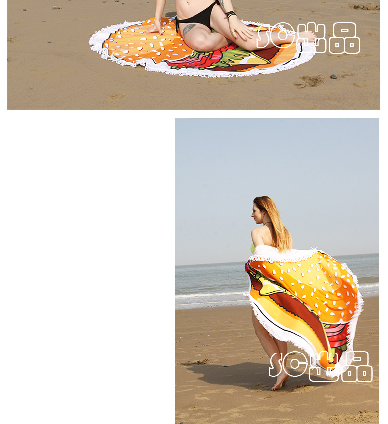 Active Beach Towel Spot Active Custom Tassled Beach Towel Microfiber round Bath Towel Beach Bath Towel Manufacturer
