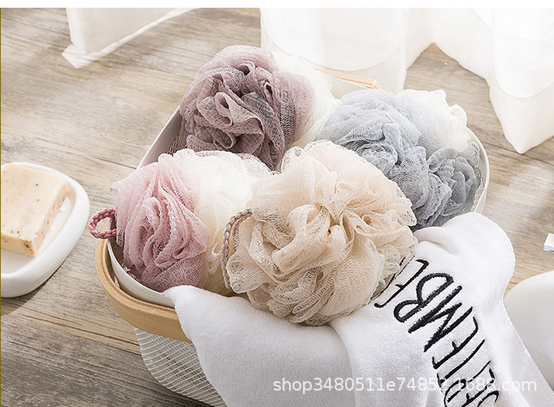 Big bath bath ball bath ball bath flower lovely scrub bath rub back bubble bath products bath flower bath towel