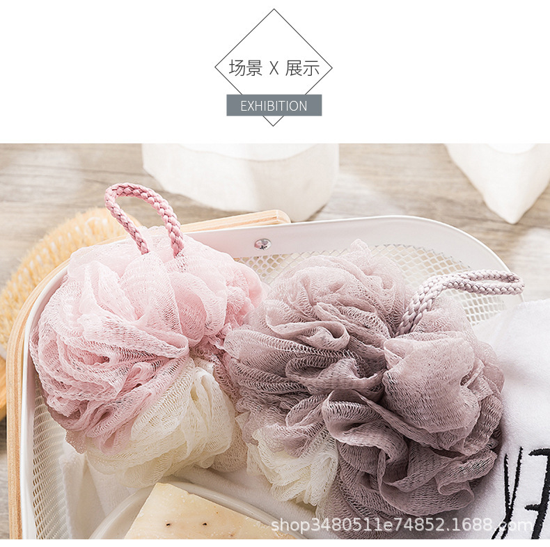 Big bath bath ball bath ball bath flower lovely scrub bath rub back bubble bath products bath flower bath towel