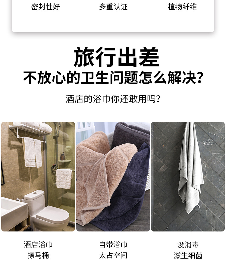 Factory Wholesale Disposable Compressed Bath Towel Disposable Bath Towel Large Bath Towel Cotton Material Essential for Business Trip