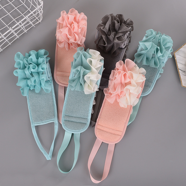 Mesh Sponge Bath Towel Back Rub Double-Sided Strong Rub Mud Adult Home Use Rub Back Strip Bath Towel Back