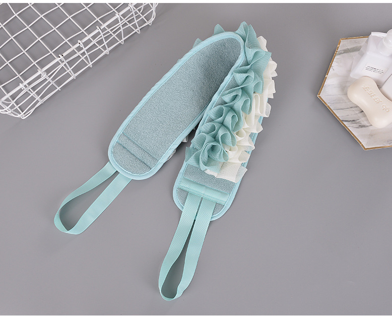 Mesh Sponge Bath Towel Back Rub Double-Sided Strong Rub Mud Adult Home Use Rub Back Strip Bath Towel Back Mesh Sponge Bath Towel Back Rub Double-Sided Strong Rub Mud Adult Home Use Rub Back Strip Bath Towel Back
