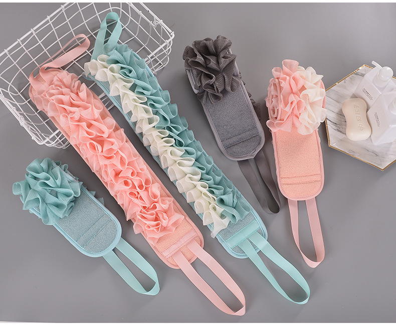 Mesh Sponge Bath Towel Back Rub Double-Sided Strong Rub Mud Adult Home Use Rub Back Strip Bath Towel Back Mesh Sponge Bath Towel Back Rub Double-Sided Strong Rub Mud Adult Home Use Rub Back Strip Bath Towel Back