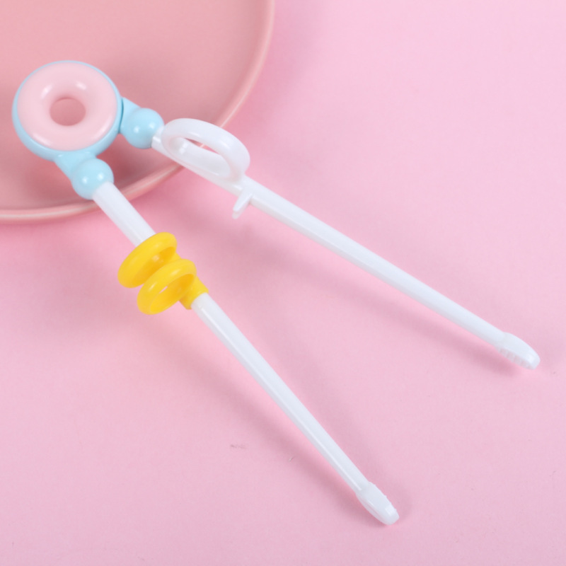 Children Training Chopsticks Learning Chopsticks Corrective Usage Practice Mother and Baby Cartoon Cat Chopsticks Card Packaging
