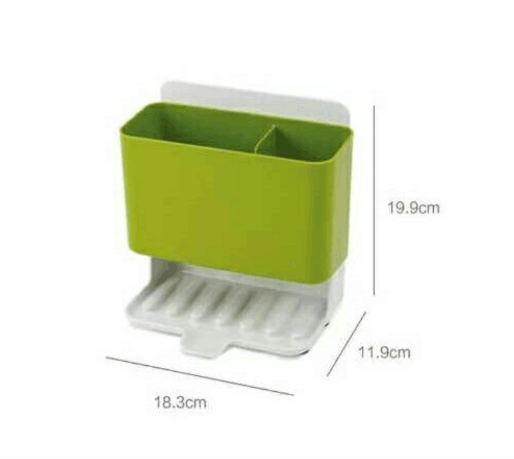 New Sink Storage Draining Storage Rack Kitchen Cleaning Storage Box Chopsticks Knife and Fork Rack Dish-Washing Sponge Wok Brush Rack
