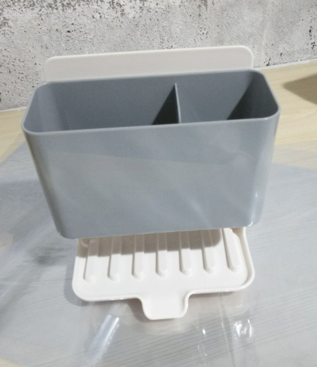 New Sink Storage Draining Storage Rack Kitchen Cleaning Storage Box Chopsticks Knife and Fork Rack Dish-Washing Sponge Wok Brush Rack