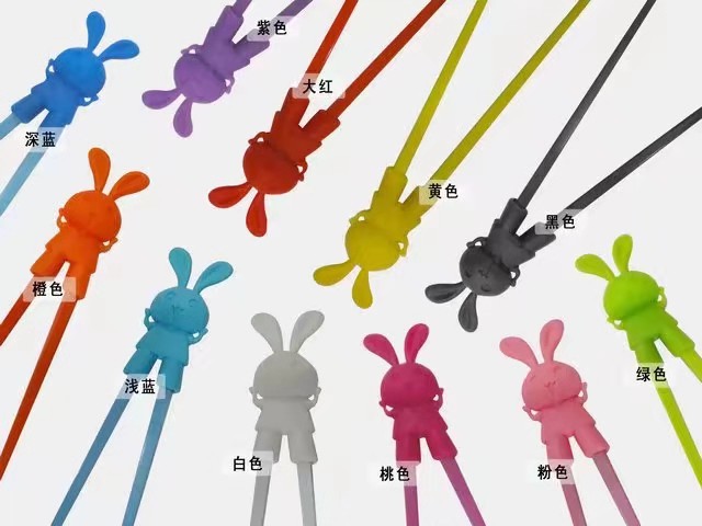 Silica Gel Chopsticks Chopstick Cover Head Various Cartoon Shapes Children Chopstick Cover Can Train and Learn Baby to Use Chopsticks