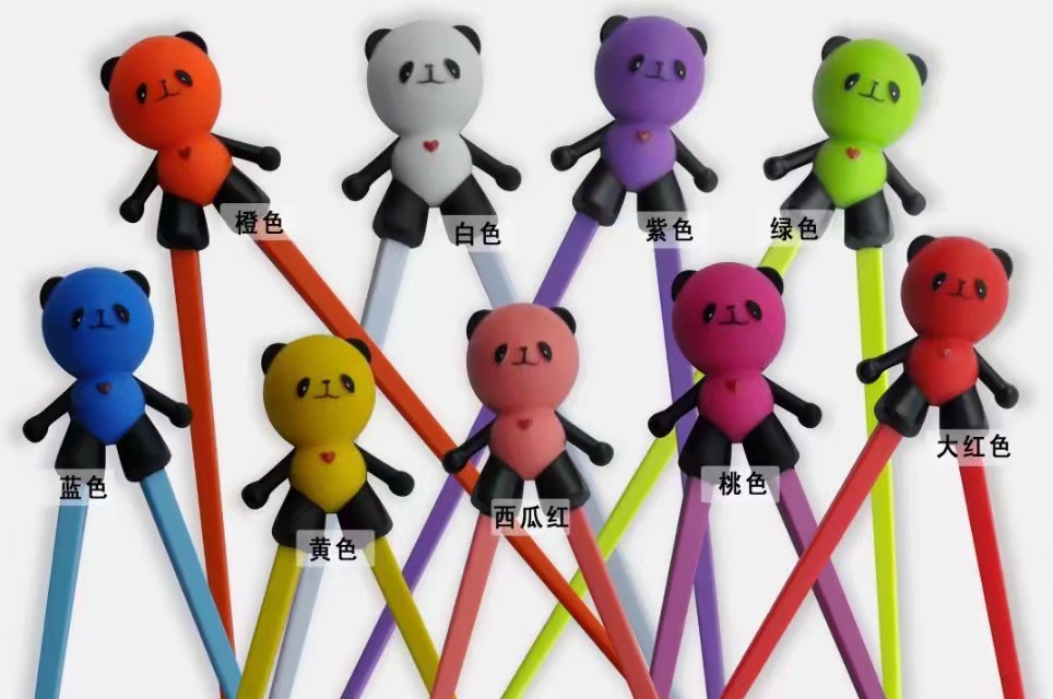 Silica Gel Chopsticks Chopstick Cover Head Various Cartoon Shapes Children Chopstick Cover Can Train and Learn Baby to Use Chopsticks