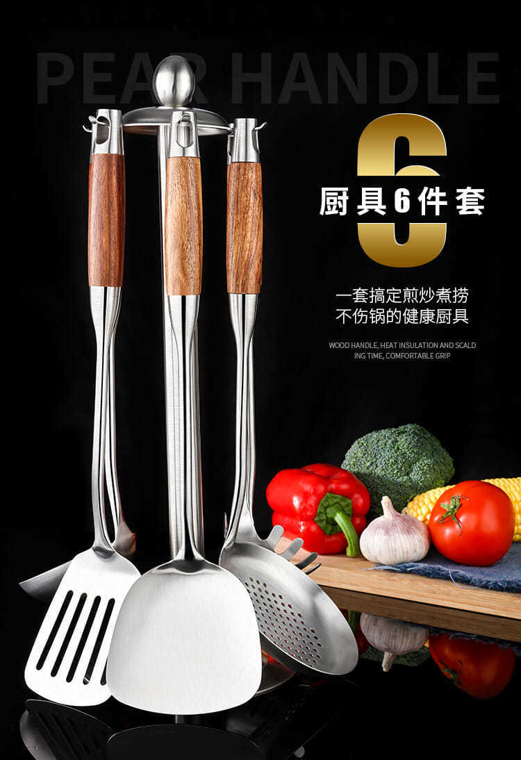 Rosewood Wooden Handle 304 Stainless Steel Large Soup Ladle Long Handle Anti-Scald Spoon Household Kitchen Serving Soup and Porridge Porridge Spatula Rosewood Wooden Handle 304 Stainless Steel Large Soup Ladle Long Handle Anti-Scald Spoon Household Kitchen Serving Soup and Porridge Porridge Spatula