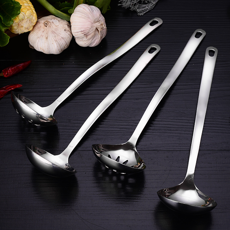 Steel Hot Pot Spoon Soup Ladle HeartShaped Spoon Household Light Handle Hot Pot Spoon Spoon Strainer Colander Whole