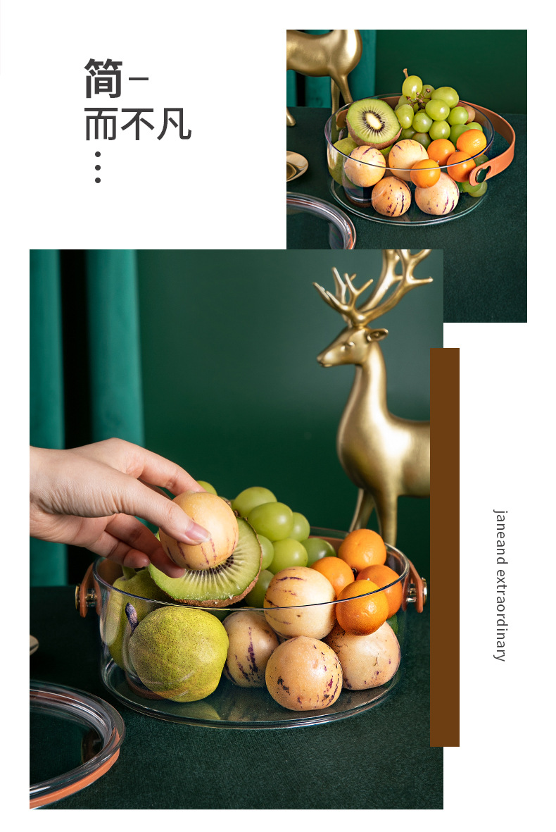 Light Luxury Fruit Plate Household 2021 New Household Living Room Coffee Table Candy Box Snack Box Sealed Dried Fruit Tray Storage Box Light Luxury Fruit Plate Household 2021 New Household Living Room Coffee Table Candy Box Snack Box Sealed Dried Fruit Tray Storage Box