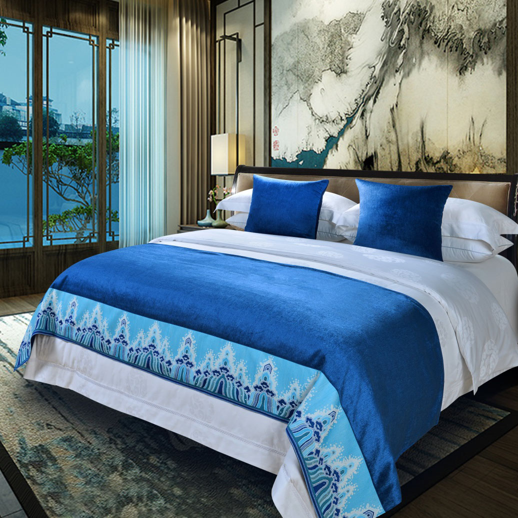 POLYESTER HOTE BED RUNNER HOTEL BED FLAG BED SKIRT CUSHION PILLOW POLYESTER HOTE BED RUNNER HOTEL BED FLAG BED SKIRT CUSHION PILLOW