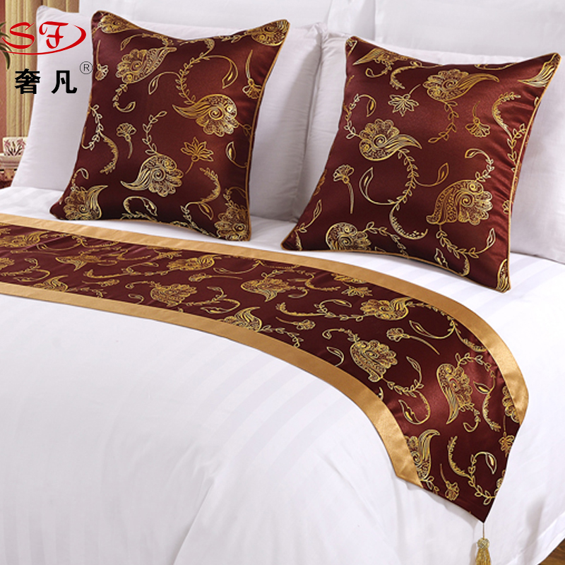 Chinese style tea table table runner bunting retro bed flag hotel bedding bed towel cloth gift
